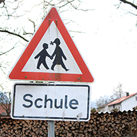 German school sign
