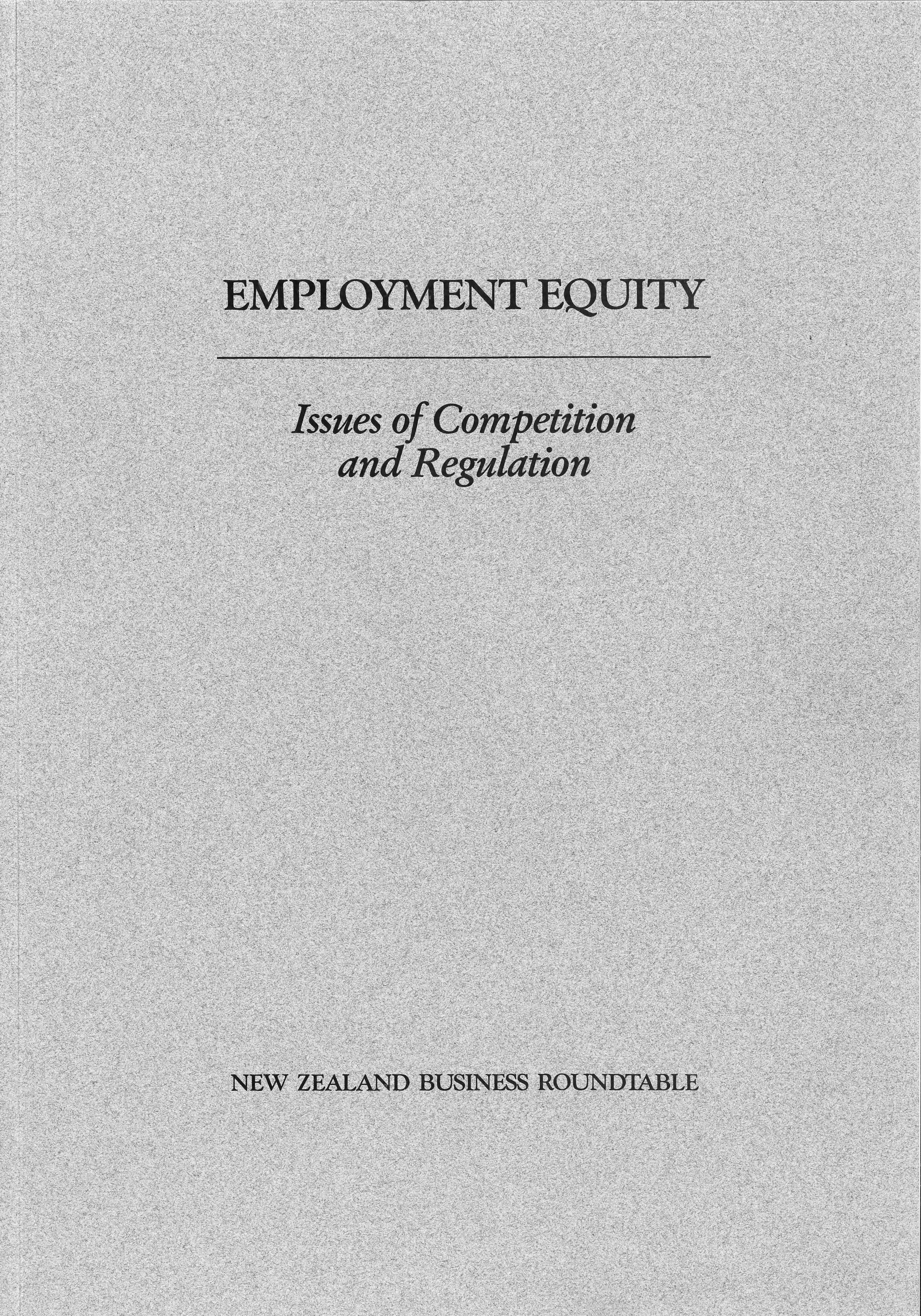 Employment Equity cover