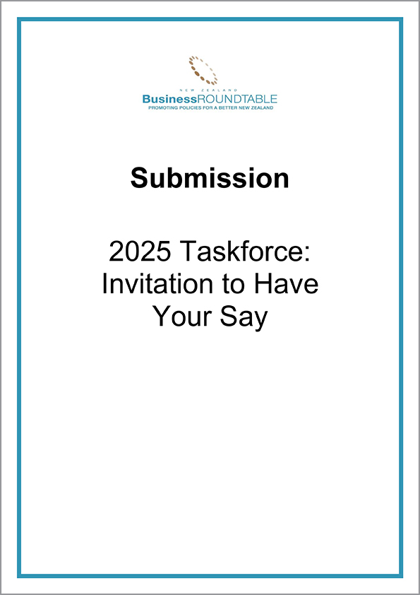 Submission 2025 Taskforce cover