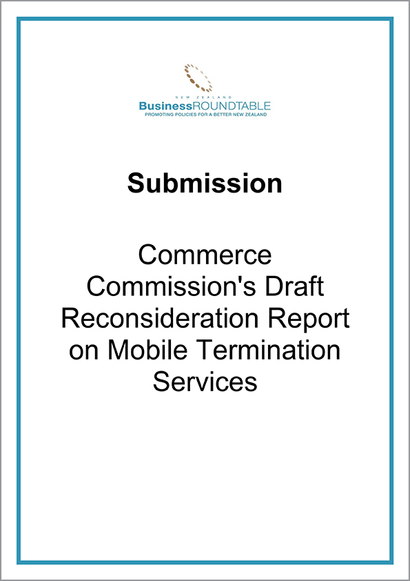 Submission Commerce Commissions draft Mobile Termination services cover