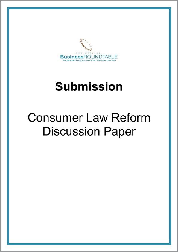 Submission Consumer Law Reform Discussion cover