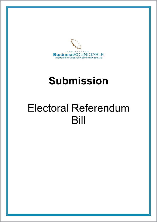 Submission Electoral Referendum Bill cover