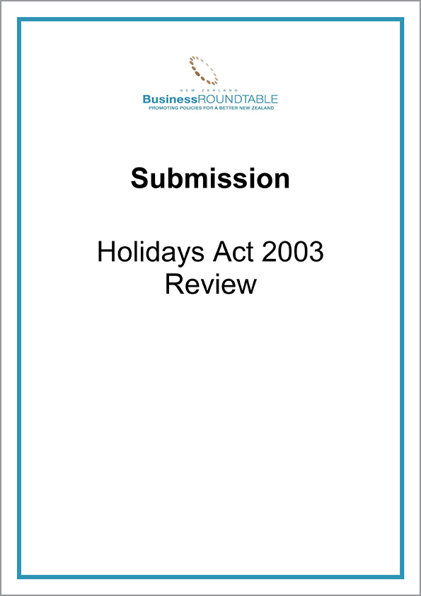 Submission Holidays Act 2003 Review