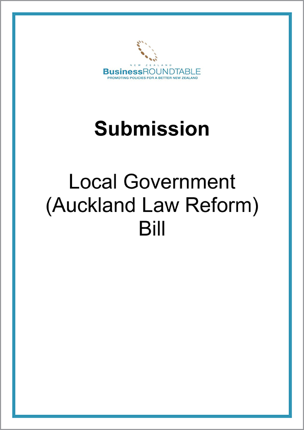Submission Local Government Auckland Law Reform cover