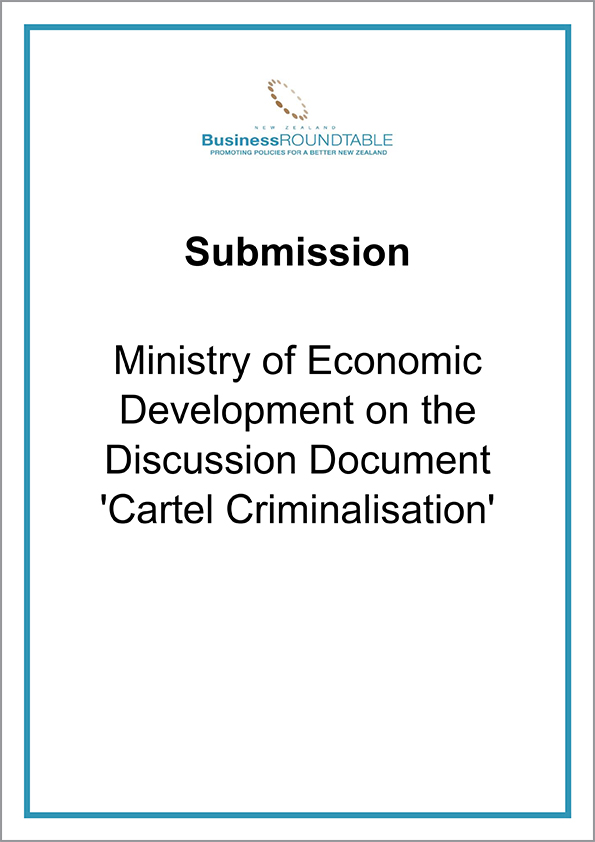 Submission Ministry of Economic Development on the Discussion Document Cartel Criminalisation