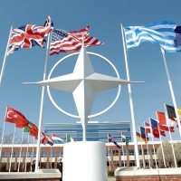 nato symbol with flags of member countries 2