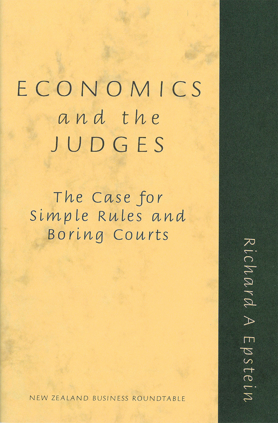 Epstein cover Economics and the judges