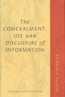 Epstein cover The Concealment Use and Disclosure of Info