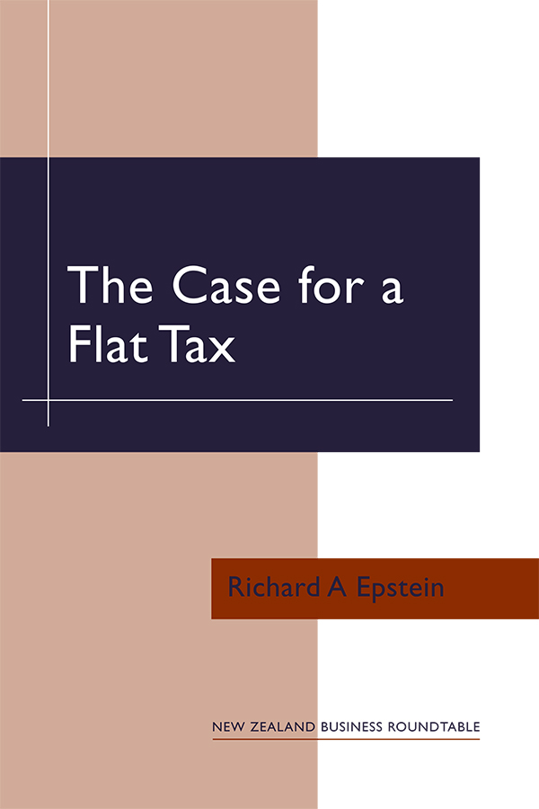 Epstein cover The case for a flat tax