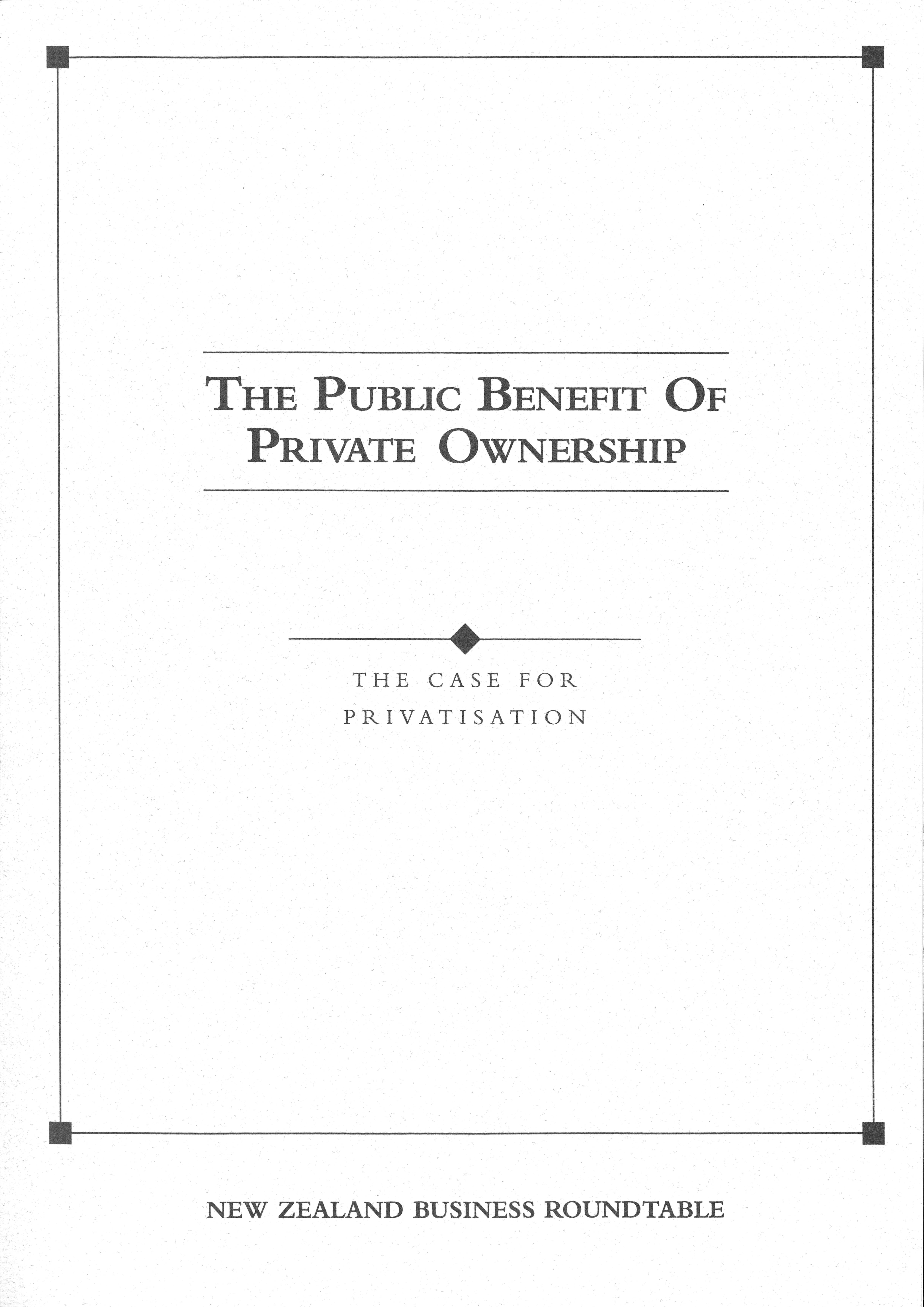 Public Benefit cover