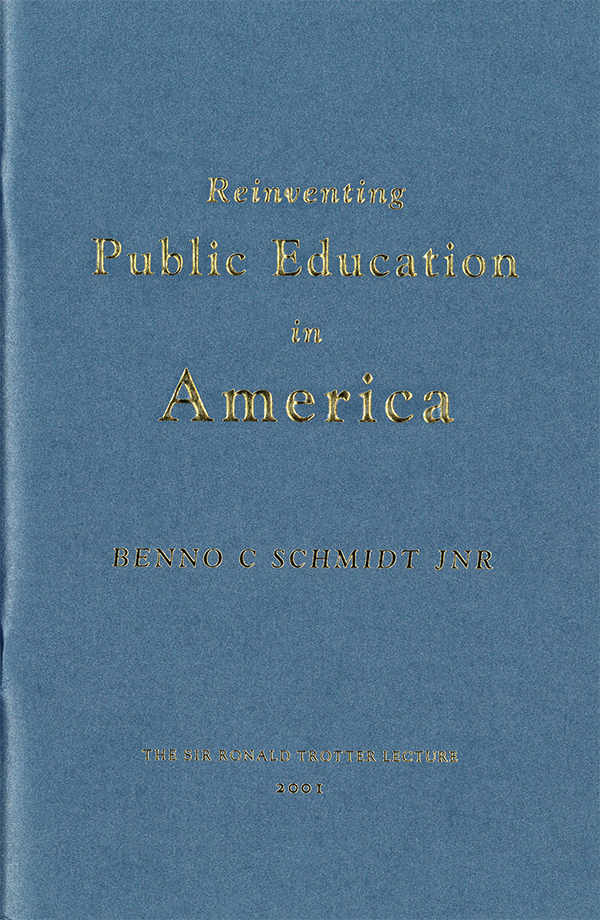 Trotter Reinventing Public Education in America