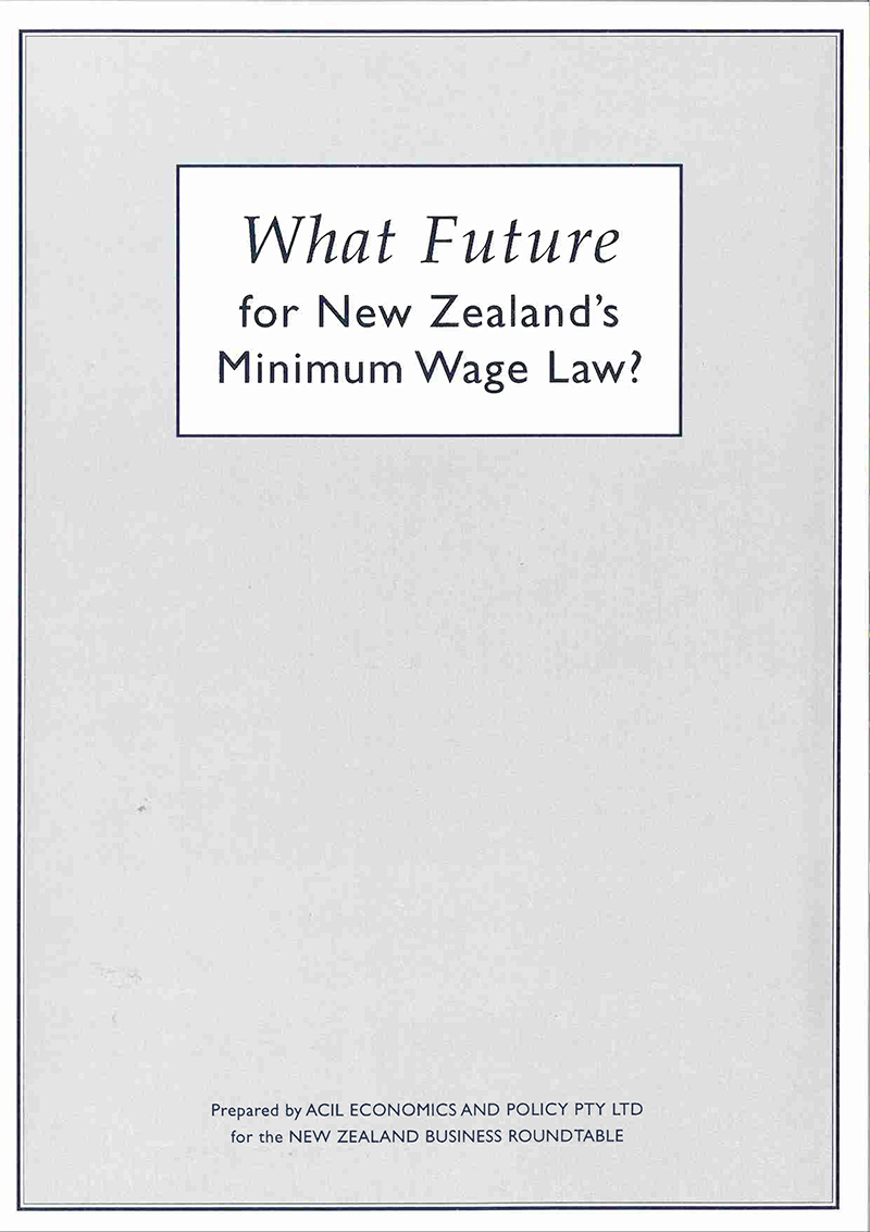 What Future for New Zealand's Minimum Wage Law? The New Zealand