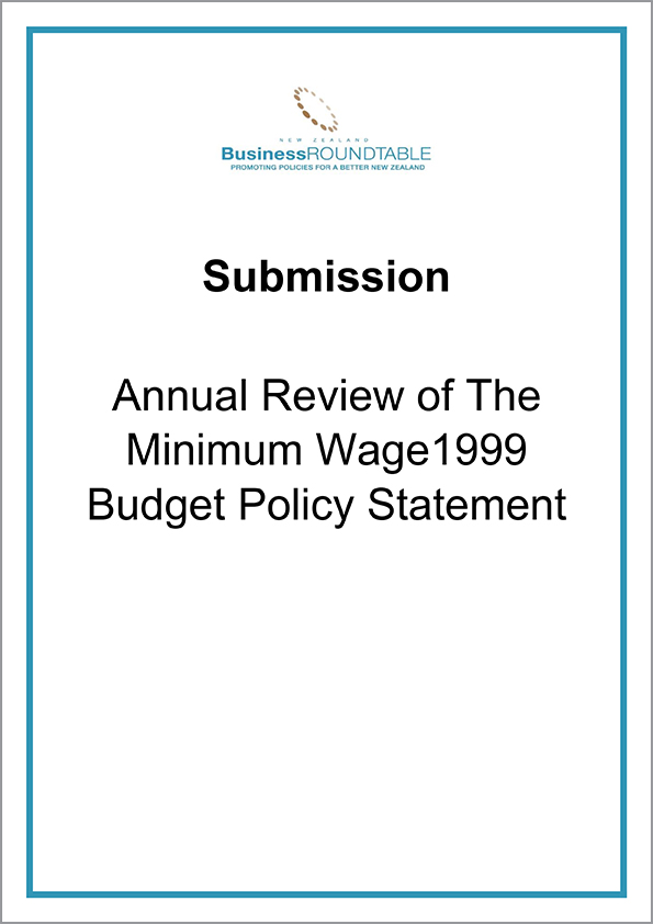 Submission Annual Review of The Minimum Wage The New Zealand Initiative