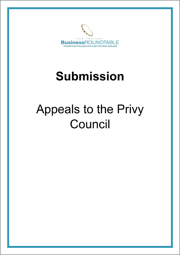 Submission Appeals to the Privy Council