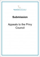 Submission Appeals to the Privy Council