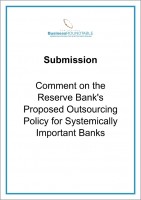 Submission Comment on the Reserve Banks Proposed Outsourcing Policy