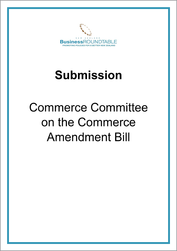 Submission Commerce Committee on the Commerce Amendment Bill