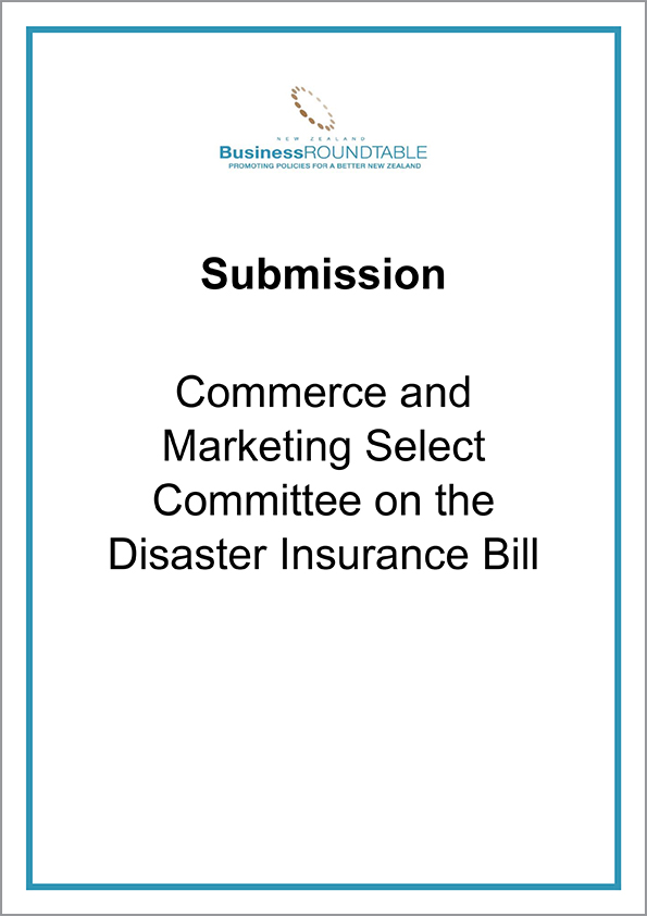 Submission Commerce and Marketing Select Committee on the Disaster Insurance Bill