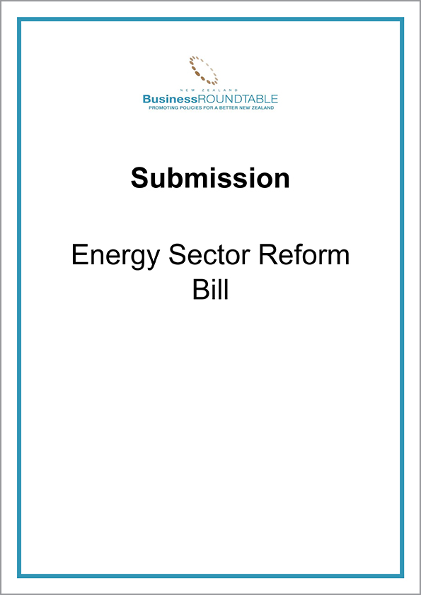 Submission Energy Sector Reform Bill