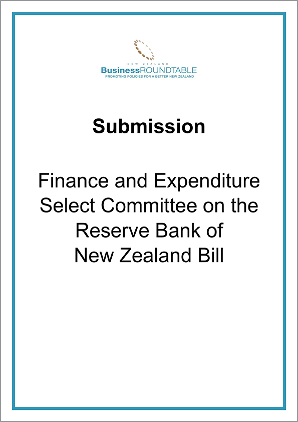 Submission Finance and Expenditure Select Committee on the Reserve Bank of New Zealand Bill