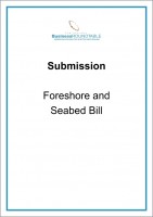 Submission Foreshore and Seabed Bill