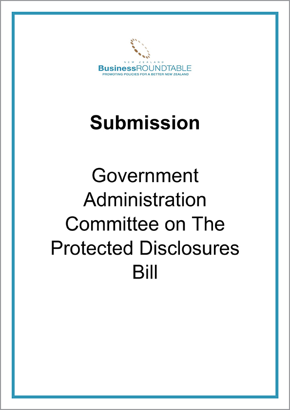 Submission Government Administration Committee on the Protected Disclosure Bill