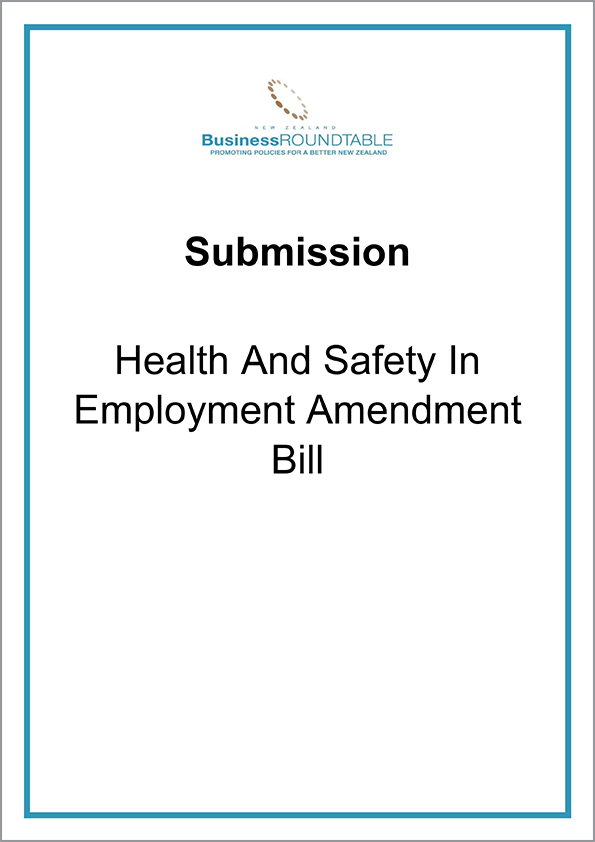 Submission Health and Safety in Employment Amendment Bill