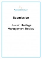 Submission Historic Heritage Management Review