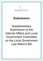 Submission Internal Affairs and Local Government Committee Local Govt Law Reform Bill