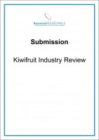 Submission Kiwifruit Industry Review