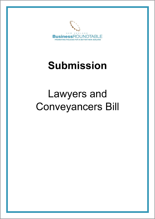 Submission Lawyers and Conveyancers Bill cover