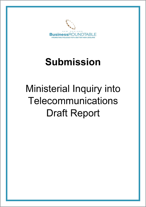 Submission Ministerial Inquiry into Telecommunications Draft Report