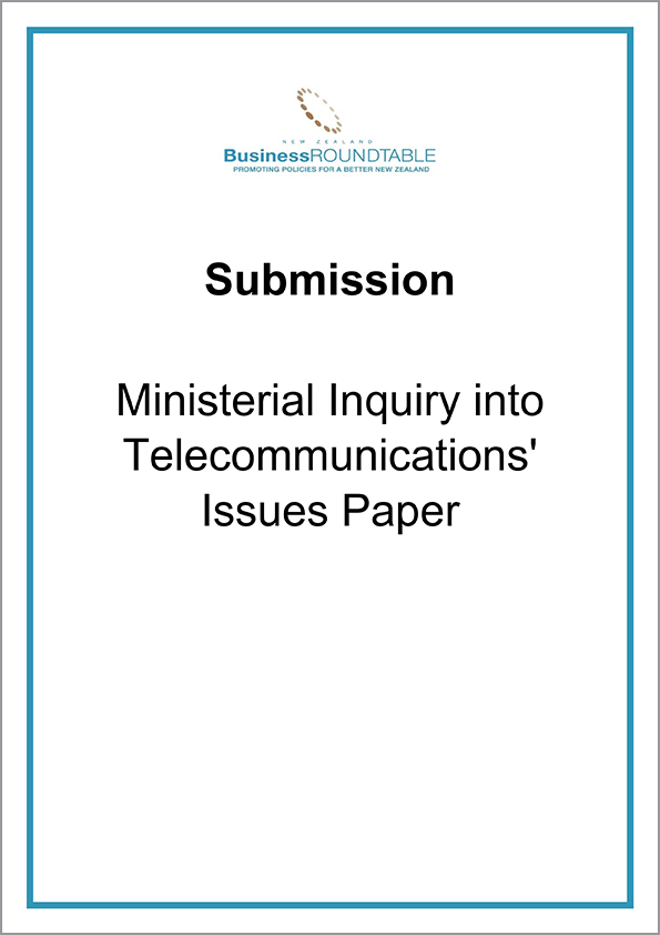 Submission Ministerial Inquiry into Telecommunications Issues Paper