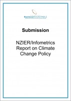 Submission NZIER Infometrics Report on Climate Change Policy