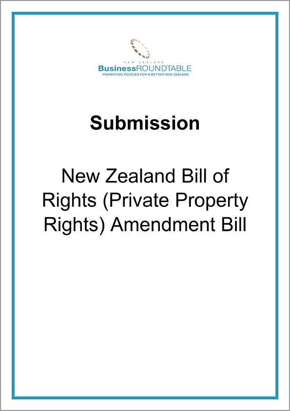 Submission New Zealand Bill of Rights Private Property Rights