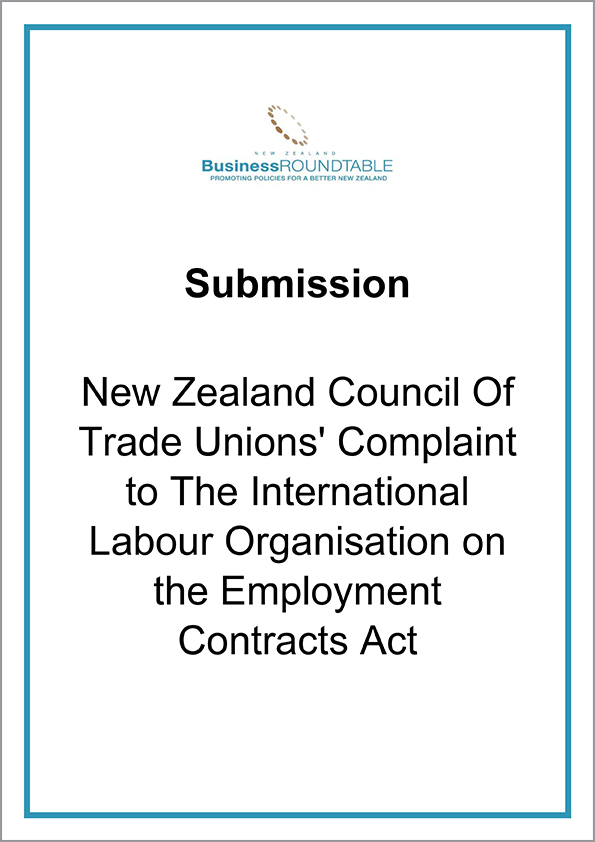 Submission New Zealand Council of Trade Unions Complaint to International Organisation