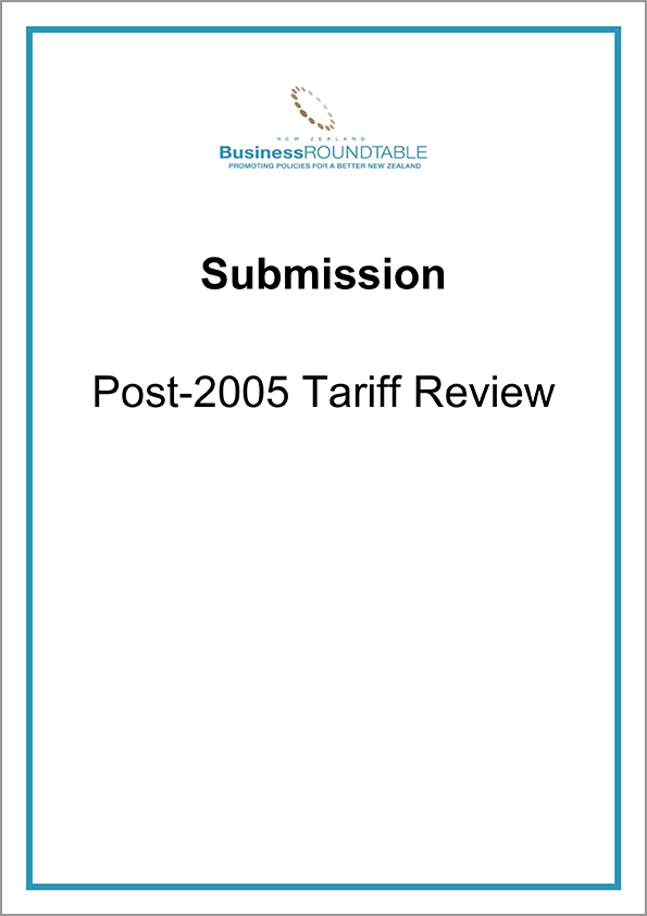 Submission Post 2005 Tariff Review