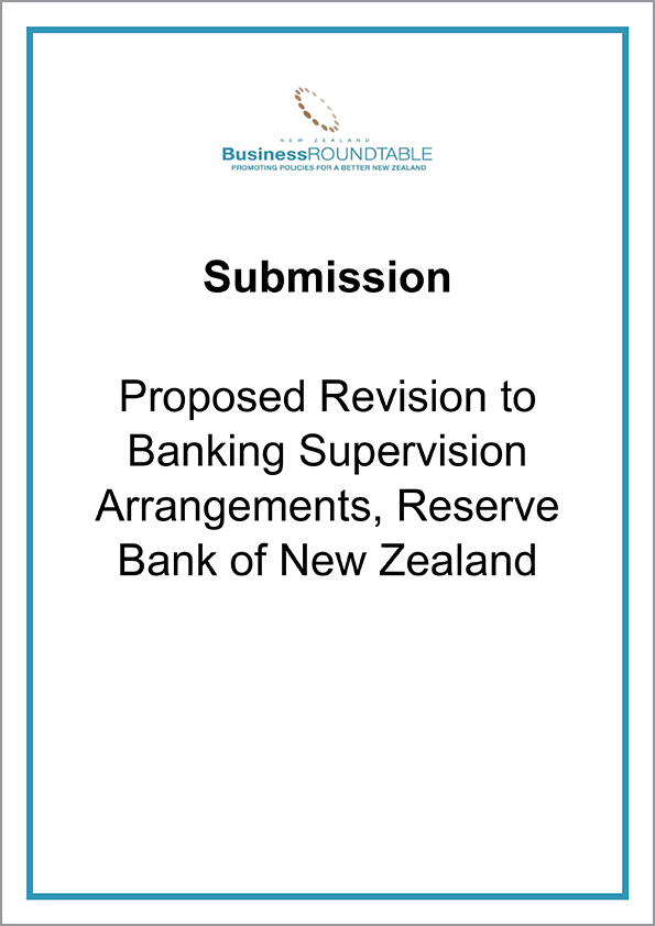 Submission Proposed Revision to Banking Supervision Arrangements Reserve Bank of NZ