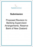 Submission Proposed Revision to Banking Supervision Arrangements Reserve Bank of NZ