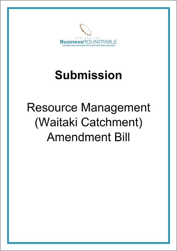 Submission Resource Management Waitaki Catchment Amendment Bill