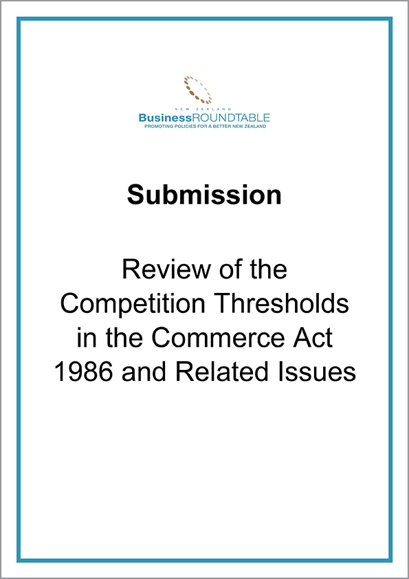 Submission Review of the Competition Thresholds in the Commerce Act 1986