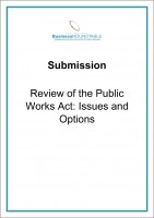 Submission Review of the Public Works Act Issues and Options