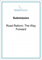 Submission Road Reform The Way Forward