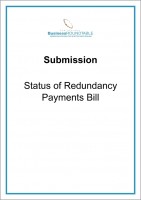 Submission Status of Redundancy Payments Bill