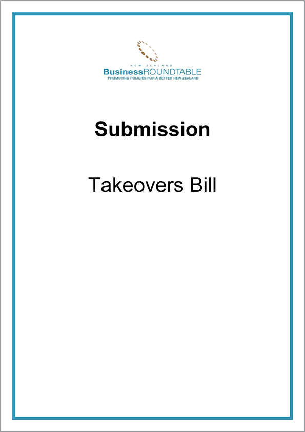 Submission Takeovers Bill