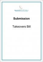 Submission Takeovers Bill