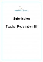 Submission Teacher Registration Bill