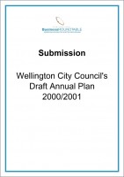 Submission Wellington City Councils Draft Annual Plan 2000 01